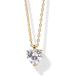 PAVOI 14K Gold Plated Cubic Zirconia Diamond Pendant Necklace for Women